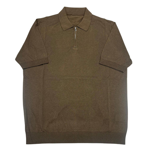 POLO 1/2 ZIP SETA COTONE COL.480