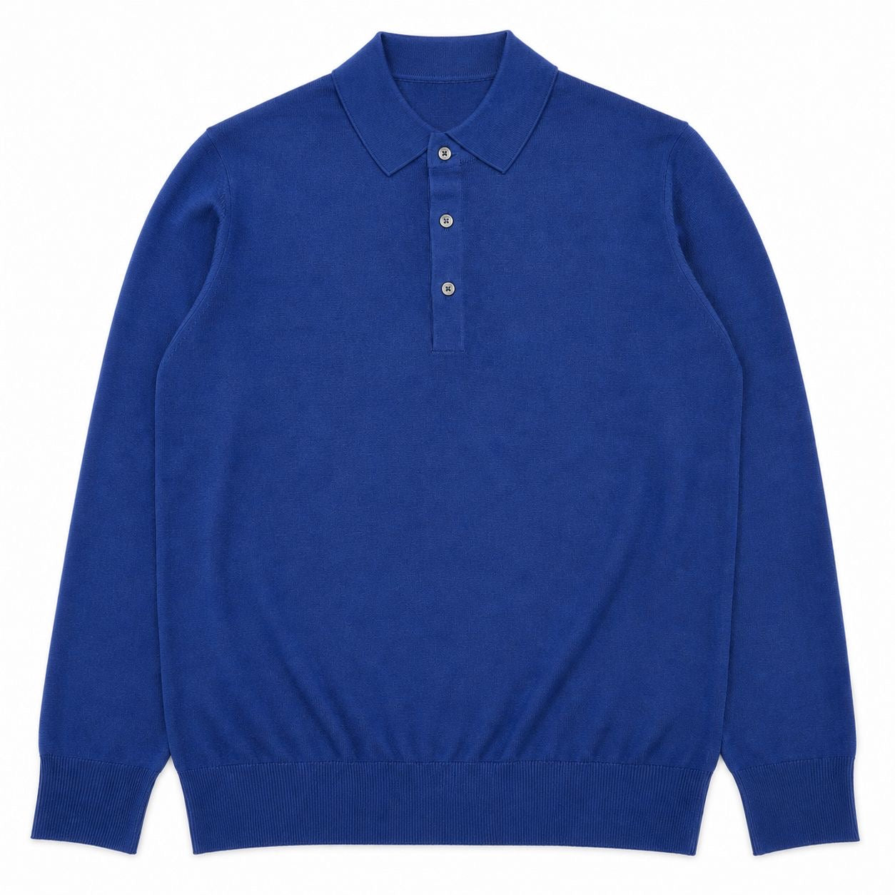 POLO MANICA LUNGA 120s COL.MARINES