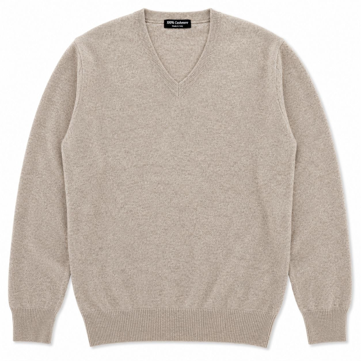 SCOLLO A V 100%CASHMERE COL.BEIGE