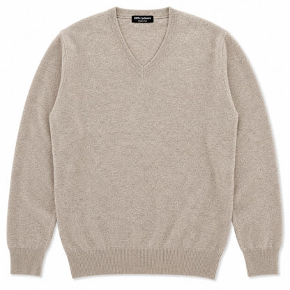 SCOLLO A V 100%CASHMERE COL.BEIGE