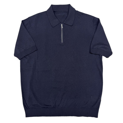 POLO 1/2 ZIP SETA COTONE COL.650