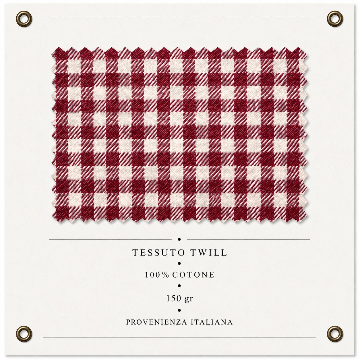 CAMICIA NEWPORT TWILL COL.SCACCO BIANCO/ROSSO