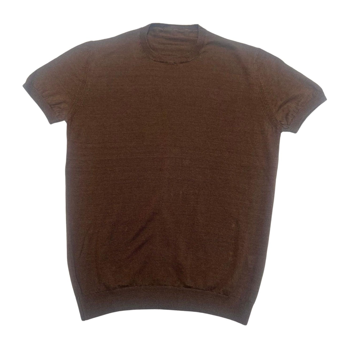 T-SHIRT 100% LINO CAFFÈ
