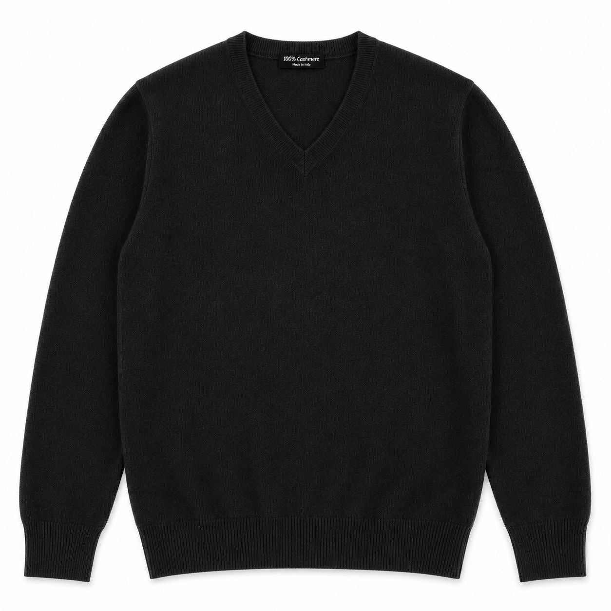 SCOLLO A V 100%CASHMERE COL.NERO