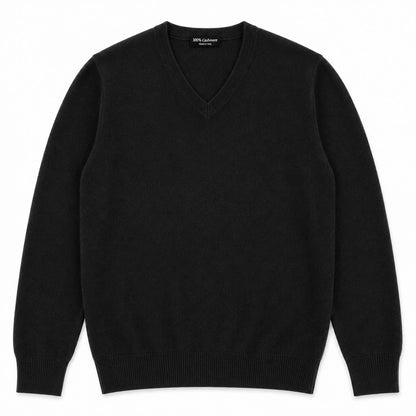 SCOLLO A V 100%CASHMERE COL.NERO