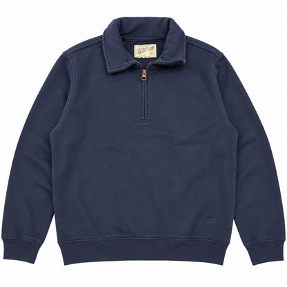 FELPA ZIP WOOL COL.NAVY