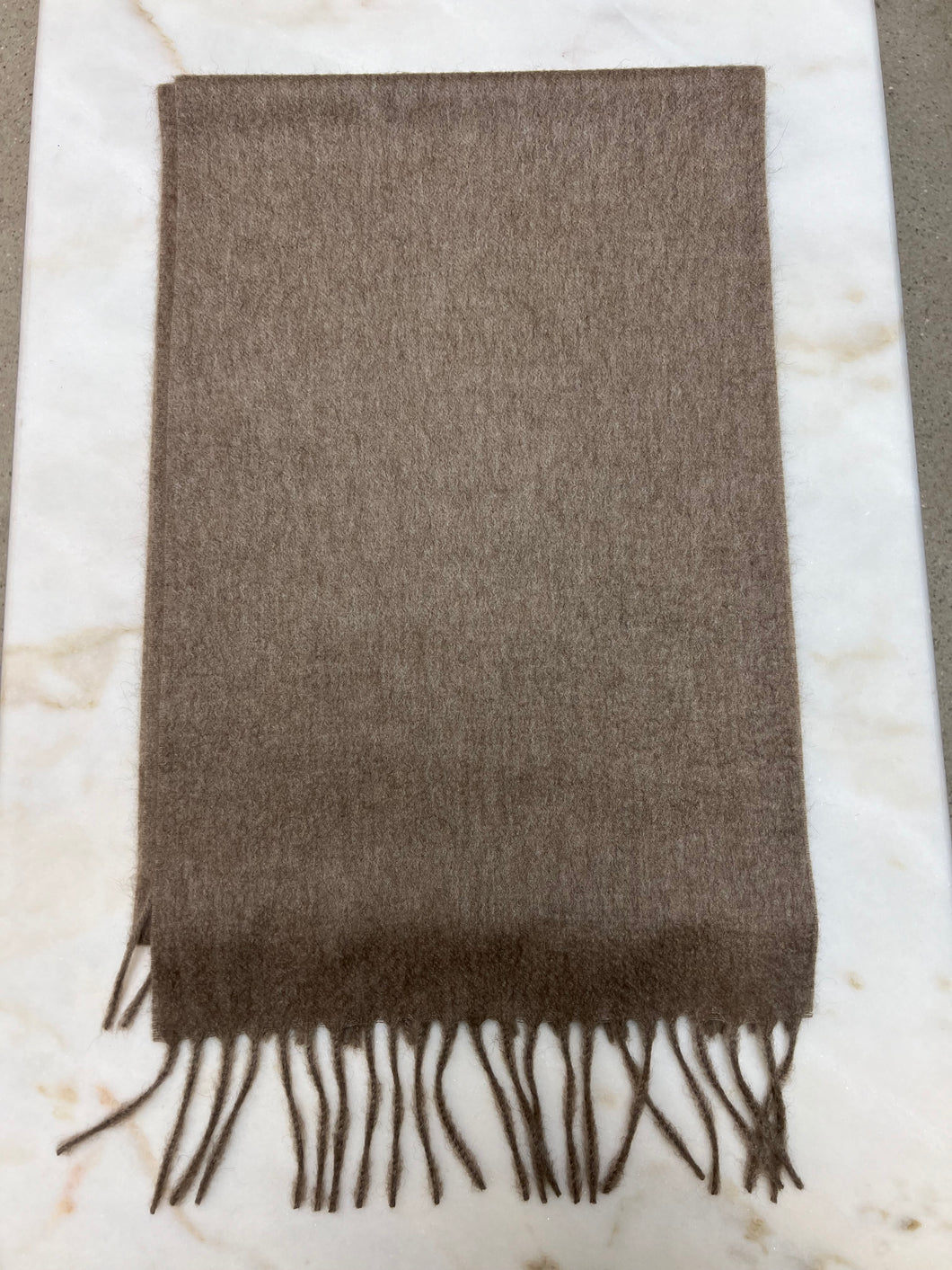 SCARF 100%CASHMERE ZIBELLINO COL.TORTORA