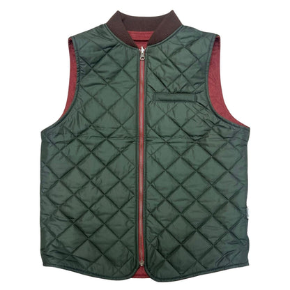 GILET REVERSIBILE WOOL COL.RUST