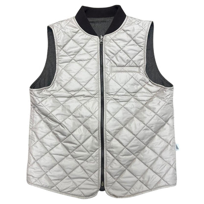 GILET REVERSIBILE WOOL COL.TAUPE
