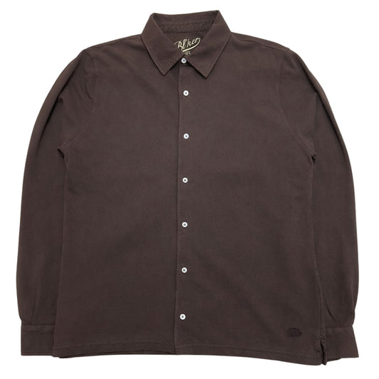 CAMICIA PIQUET DI PATRIZIO COL.CIOCCOLATO