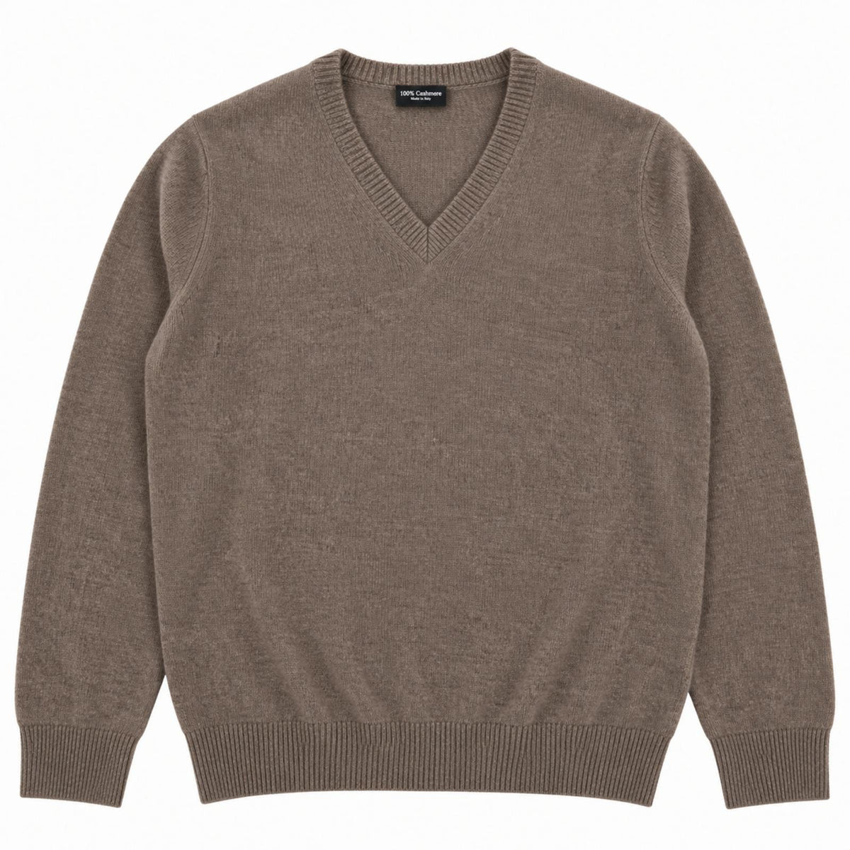 SCOLLO A V FINEZZA 7 100%CASHMERE COL.TORTORA