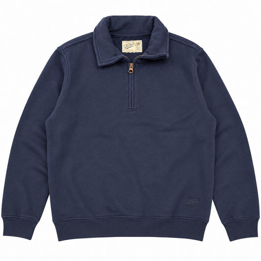 FELPA ZIP WOOL COL.NAVY