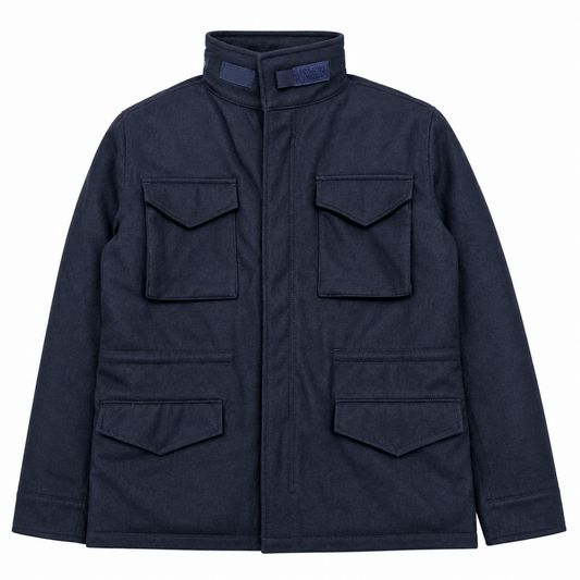 FIELD JACKET WOOL COL.NAVY
