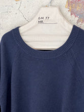 Load image into Gallery viewer, GIROCOLLO 100% CASHMERE SOFT NAVY
