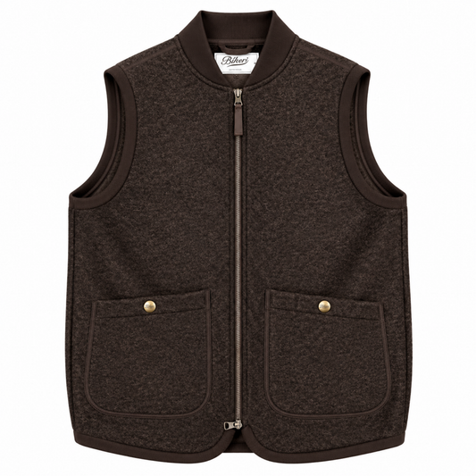 GILET WOLF COL.BROWN