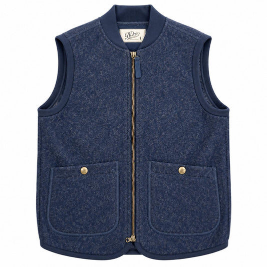 GILET WOLF COL.INDACO
