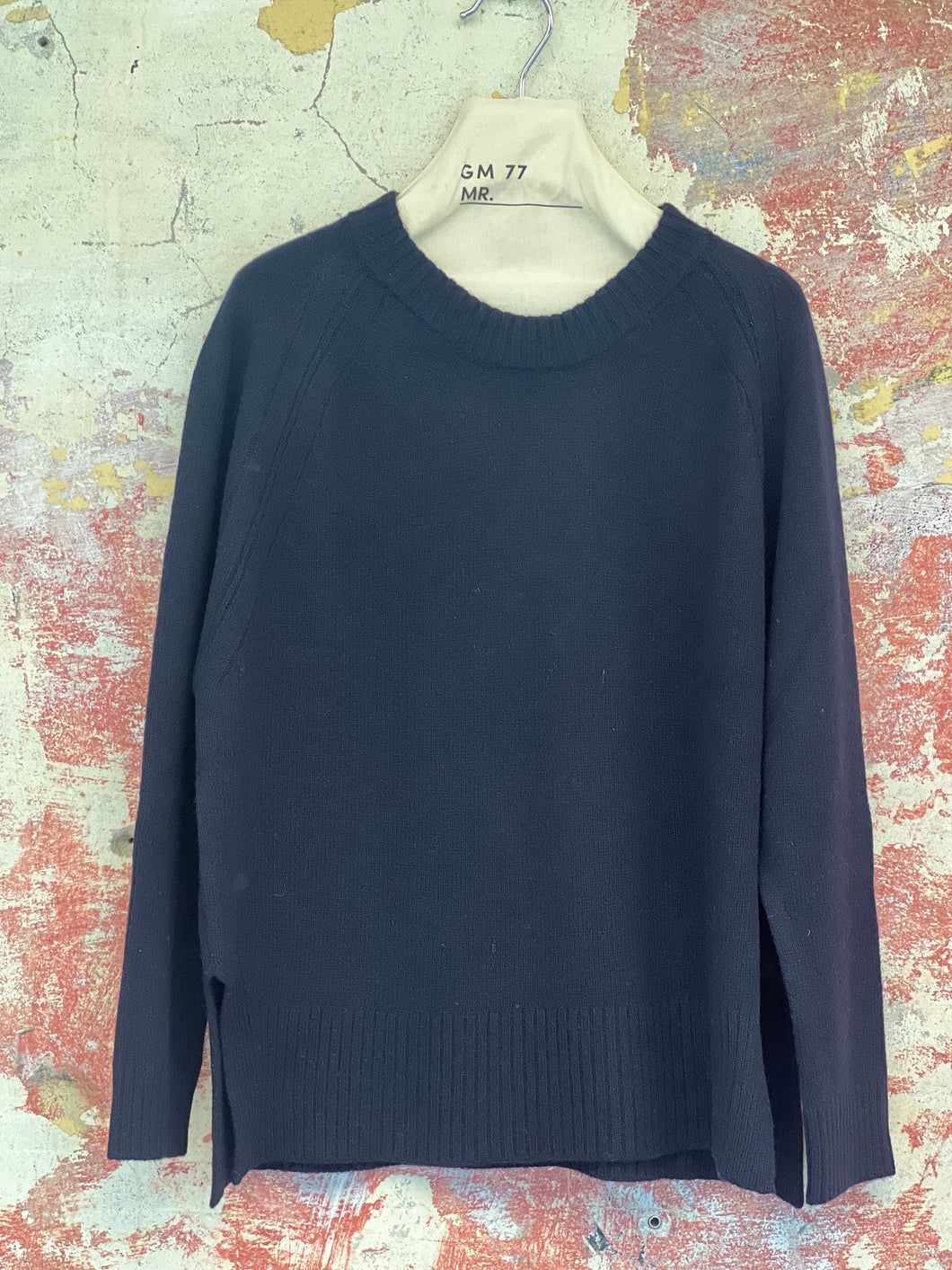 GIROCOLLO 100% CASHMERE NAVY