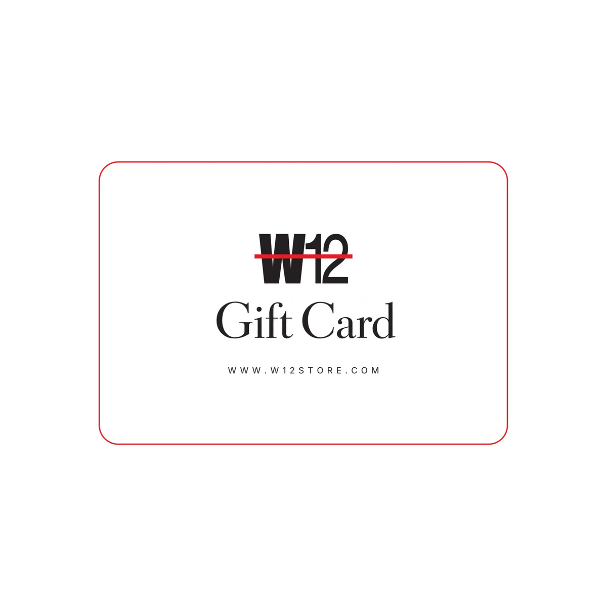 Gift card W12STORE