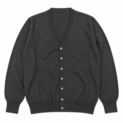CARDIGAN FINEZZA 12 COL.ANTRACITE