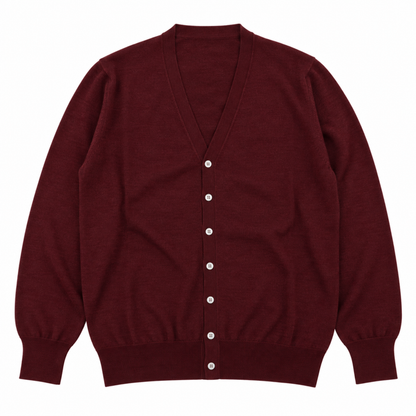 CARDIGAN FINEZZA 12 COL.BORDEAUX