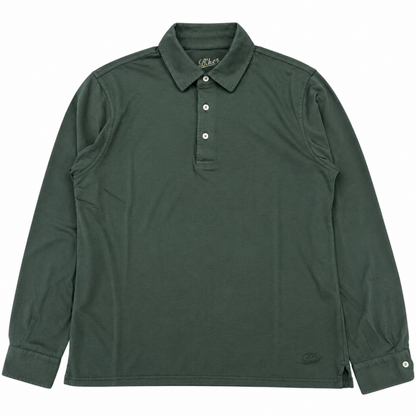 POLO M/L CARBON BRUSHED COL.PETROLIO