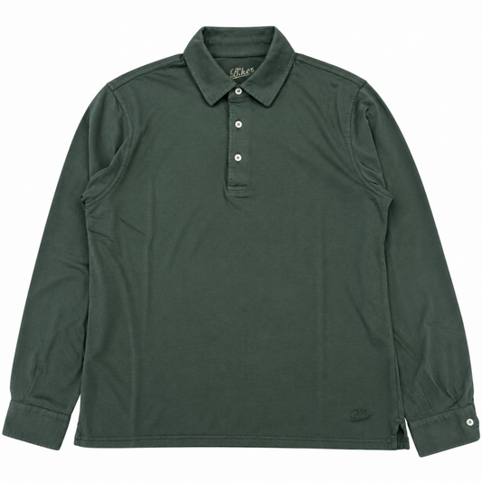 POLO M/L CARBON BRUSHED COL.PETROLIO