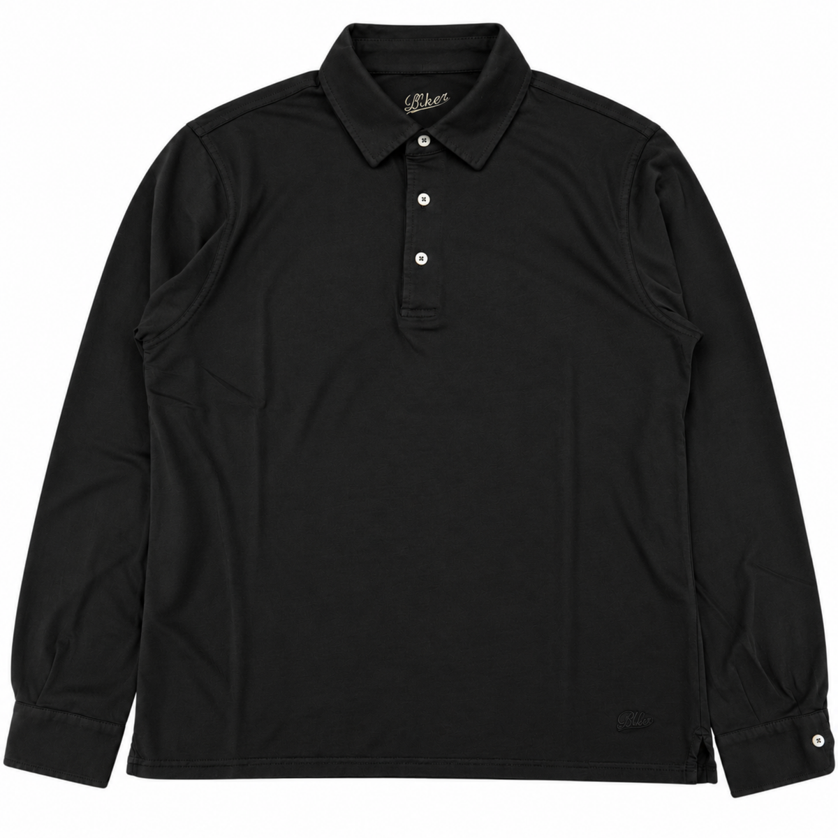 POLO M/L CARBON BRUSHED COL.NERO
