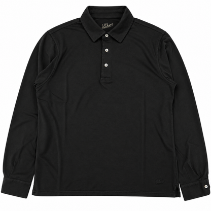POLO M/L CARBON BRUSHED COL.NERO