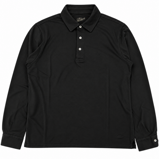 POLO M/L CARBON BRUSHED COL.NERO
