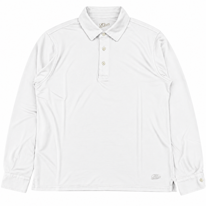 POLO M/L CARBON BRUSHED COL.BIANCO