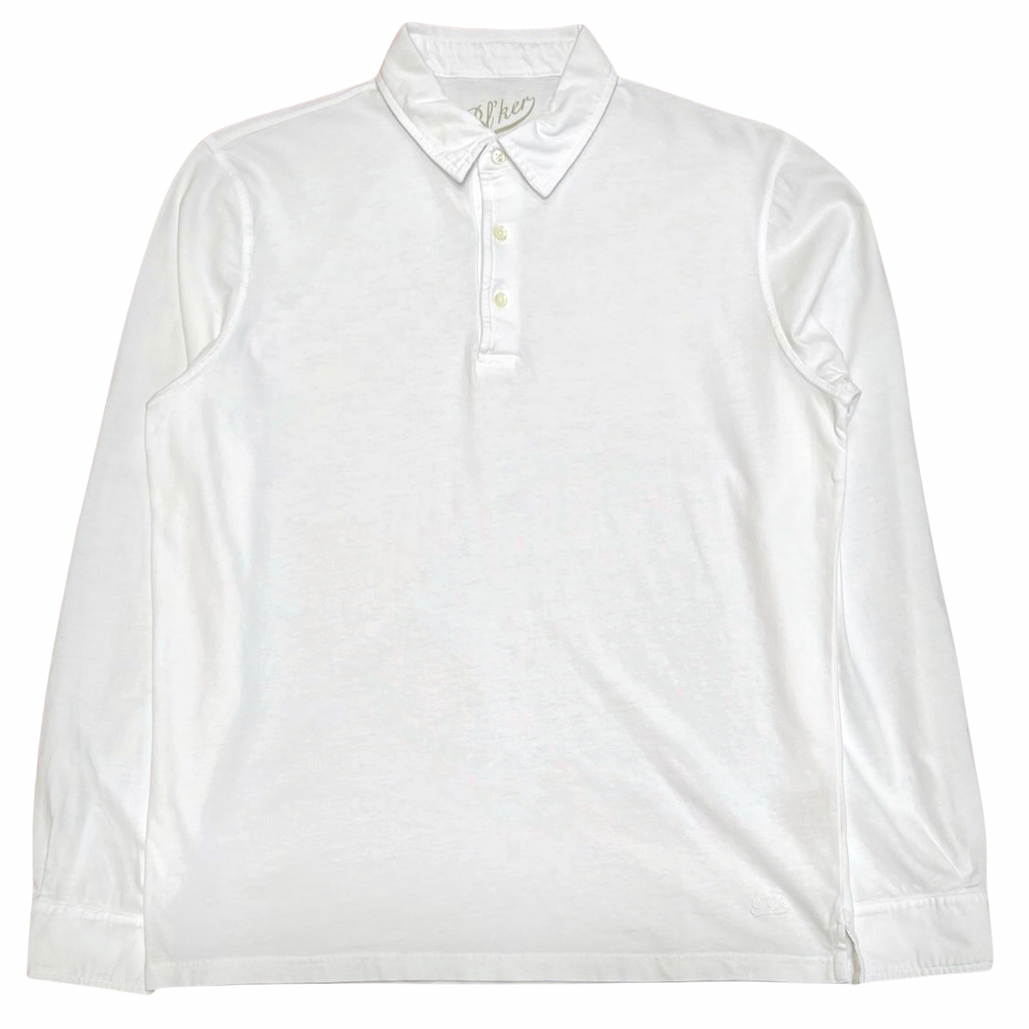POLO M/L CARBON BRUSHED COL.BIANCO