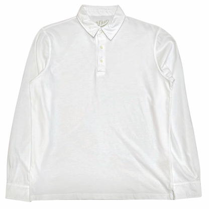 POLO M/L CARBON BRUSHED COL.BIANCO