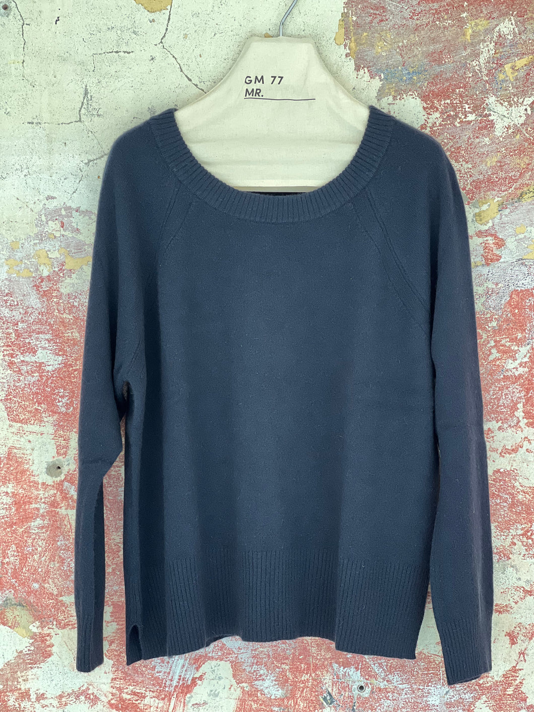 GIROCOLLO 100% CASHMERE SOFT NAVY