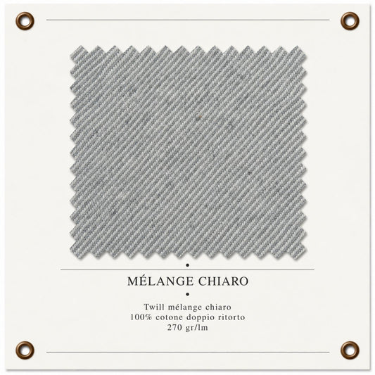 JAPAN TWILL COL.MELANGE CHIARO