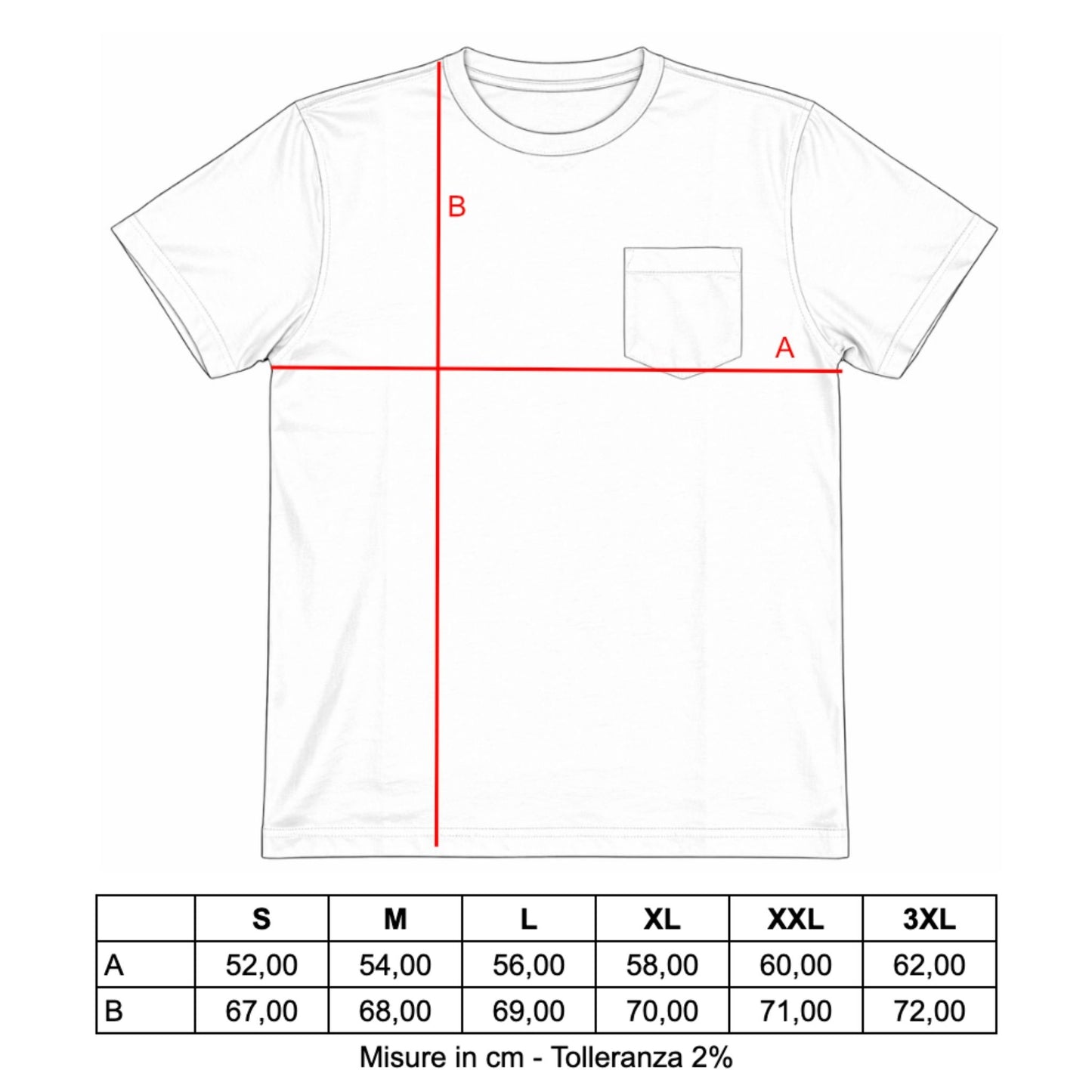 T-SHIRT POCKET COL.WHITE