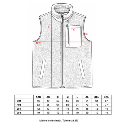 GILET SHERPA COL.SAND