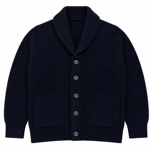 SHAWL COLLAR COL.DARK NAVY