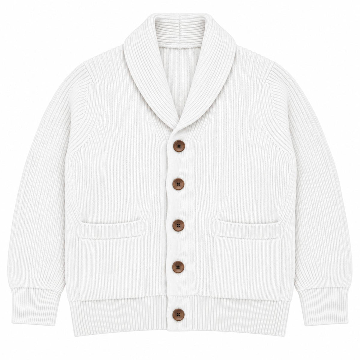 SHAWL COLLAR COL.AVORIO