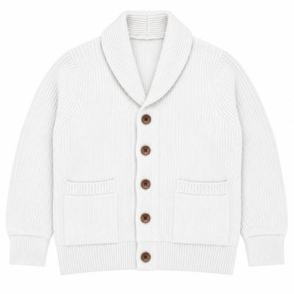 SHAWL COLLAR COL.AVORIO