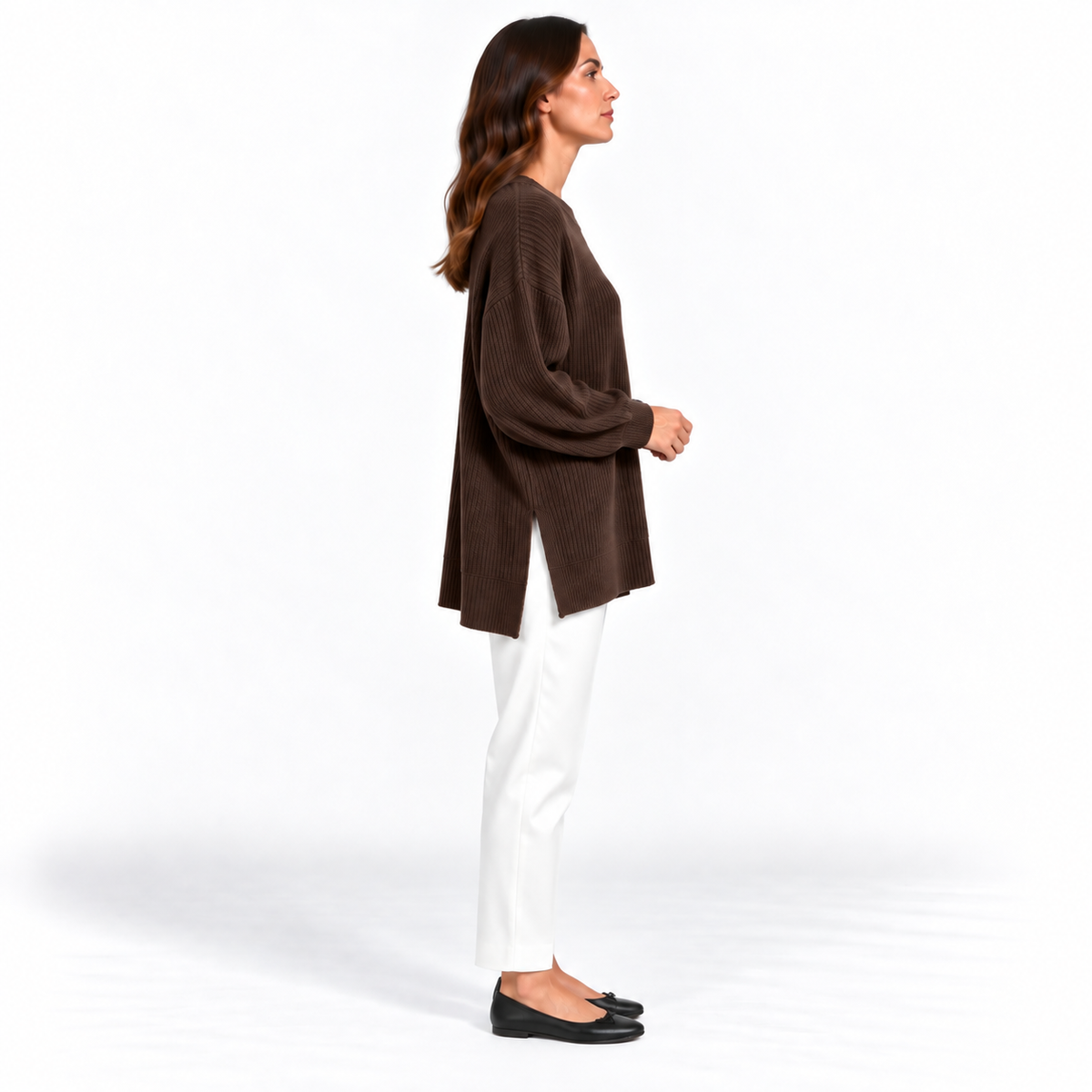 Girocollo 100% cashmere testa di moro - donna