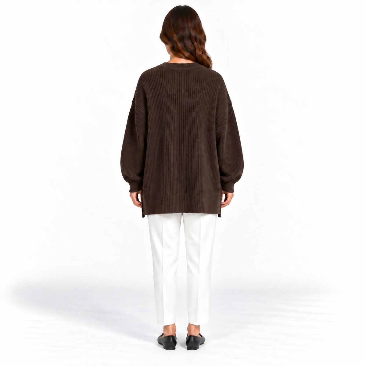 Girocollo 100% cashmere testa di moro - donna