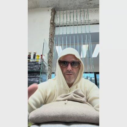 FELPA 100%CASHMERE COL.AVORIO