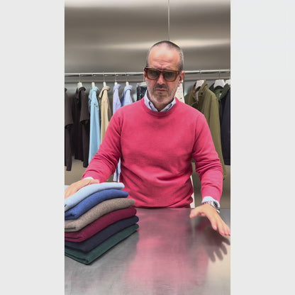 GIROCOLLO 100%CASHMERE COL.CORALLO